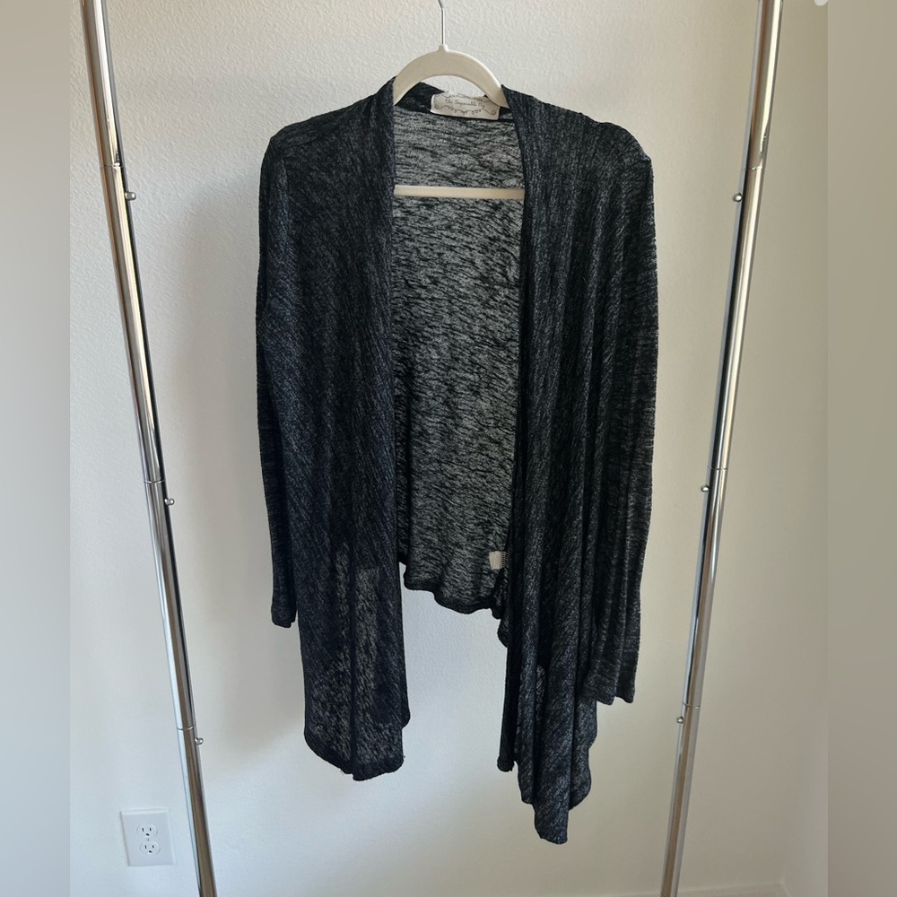 Black heather sweater wrap